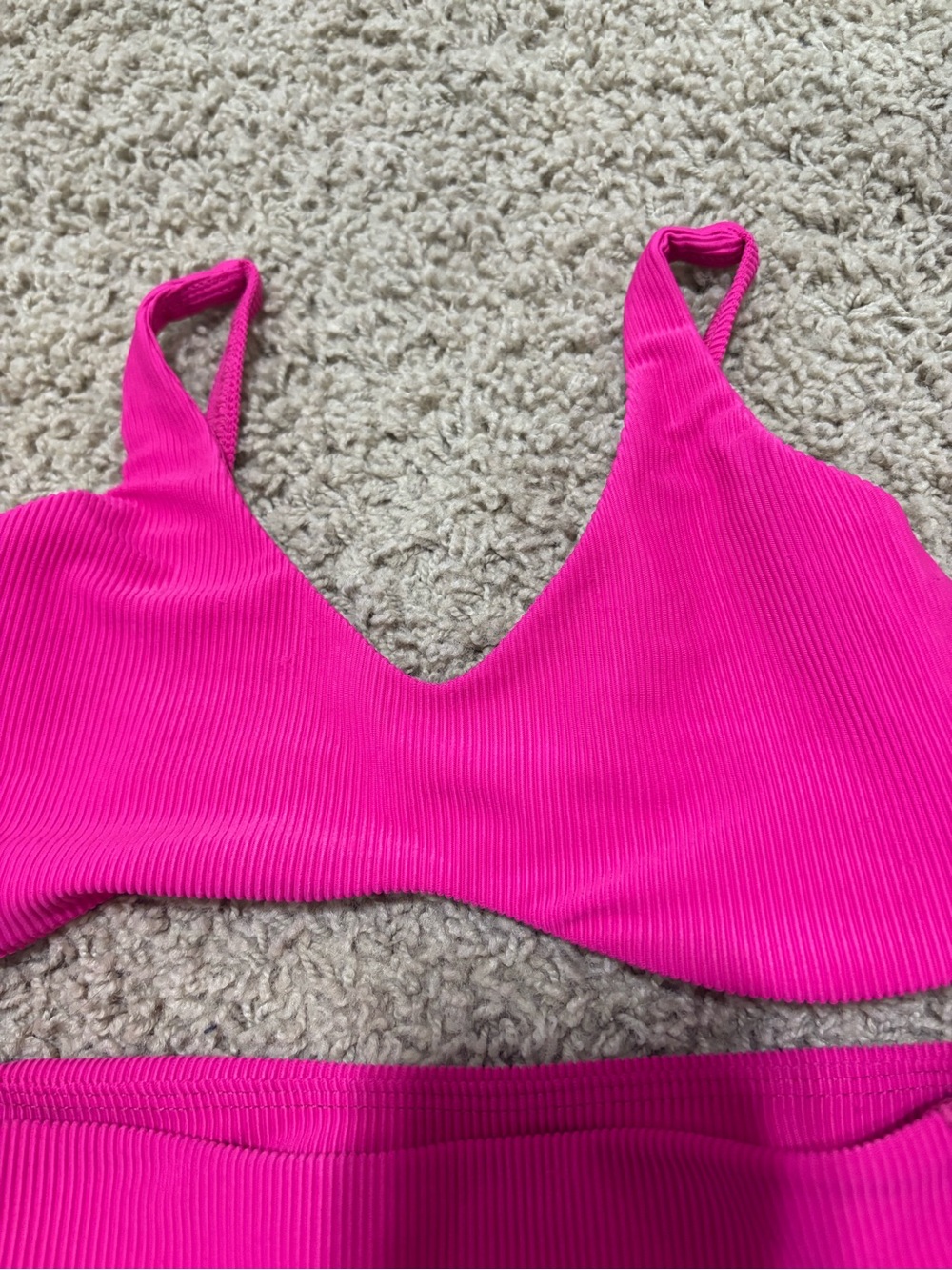 Tiger Friday Hot Pink Ribbed Set - Picture 3 of 6